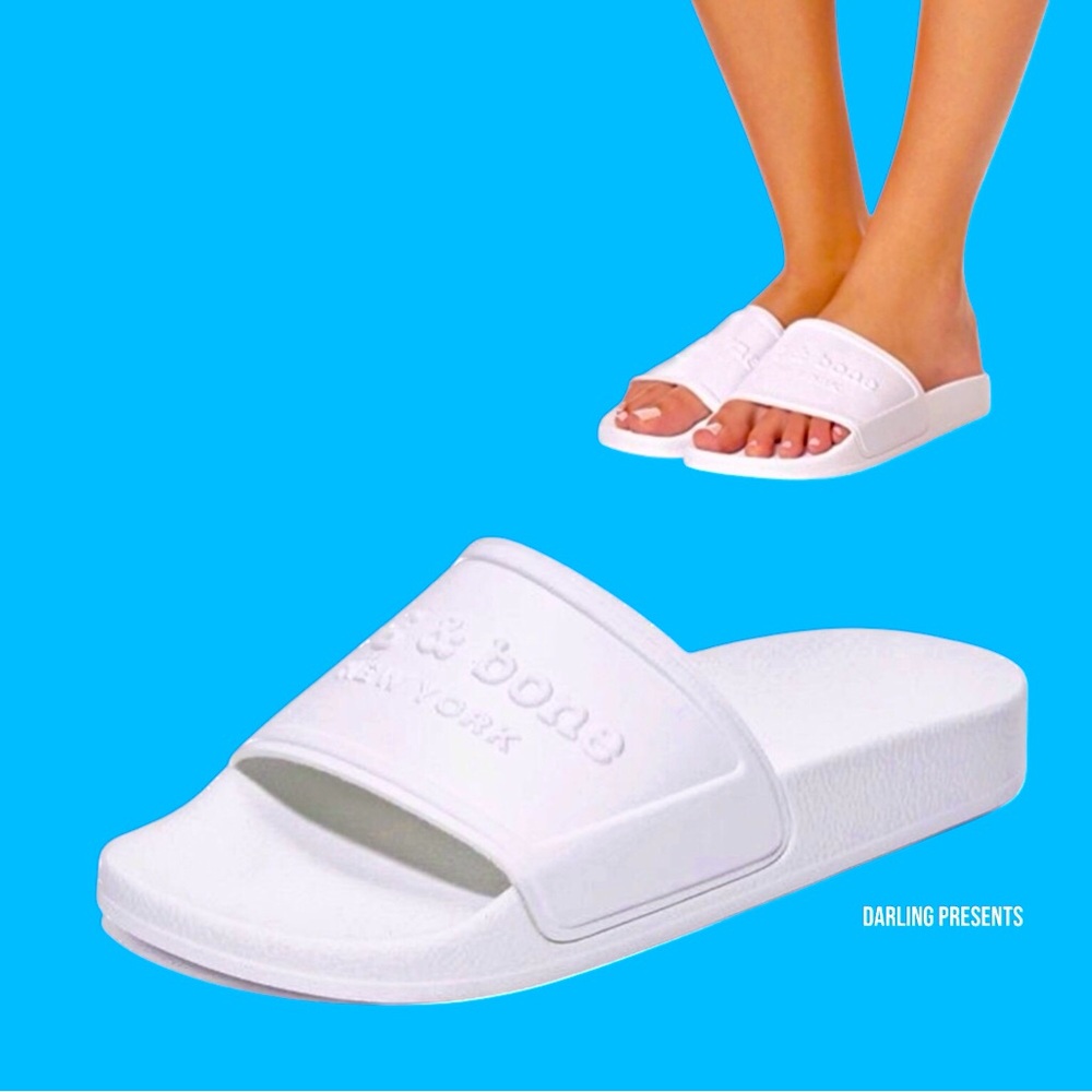 Rag & Bone Pool Slides Women Color Off White Size 7